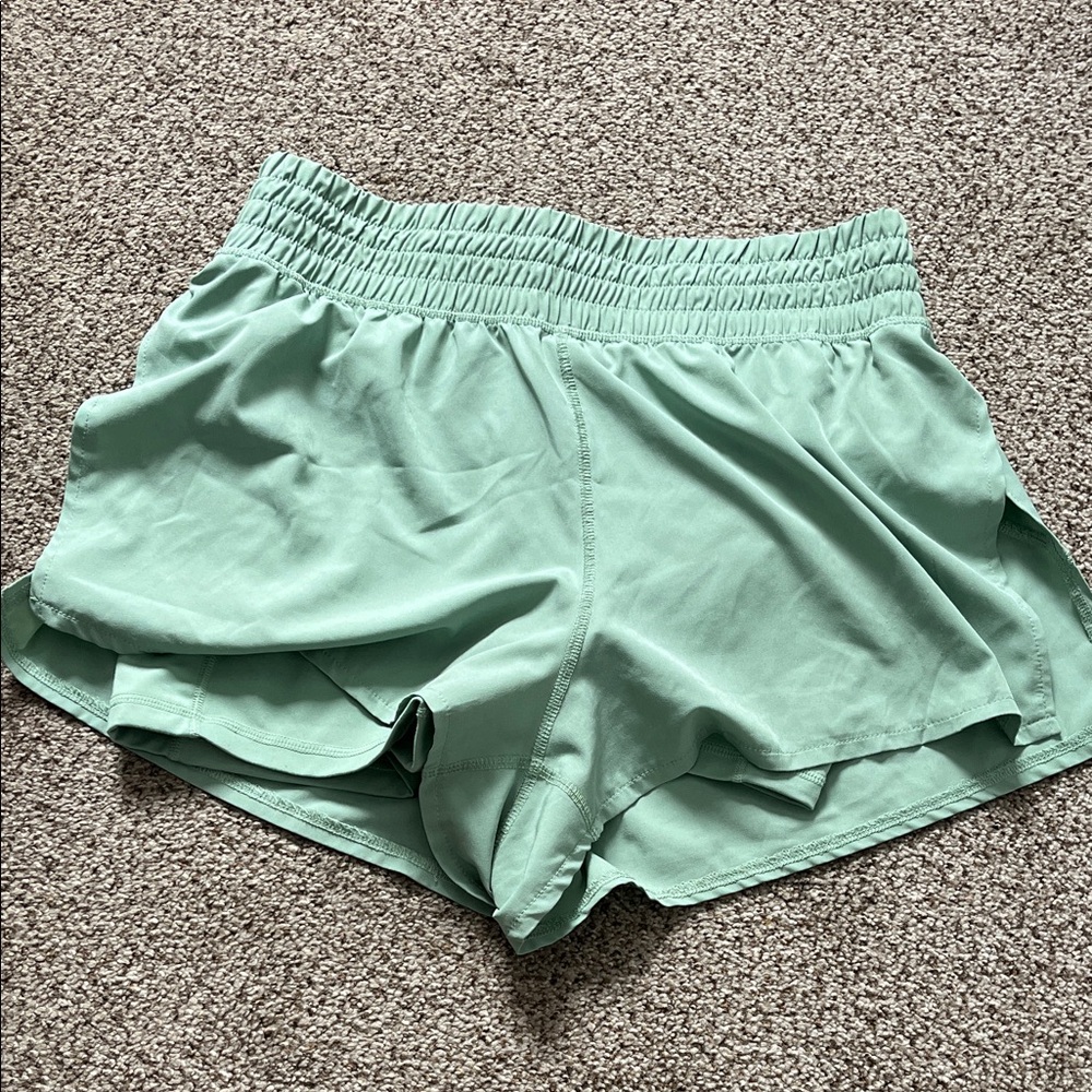 90 Degree By Reflex Light Green Athletic Shorts